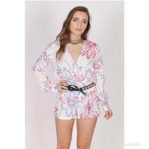 NWT RAGA | Anthro‎ Daisy Daze Floral Print Romper S
